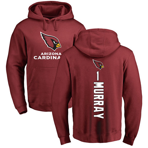 Arizona Cardinals Men Maroon Kyler Murray Backer NFL Football #1 Pullover Hoodie Sweatshirts